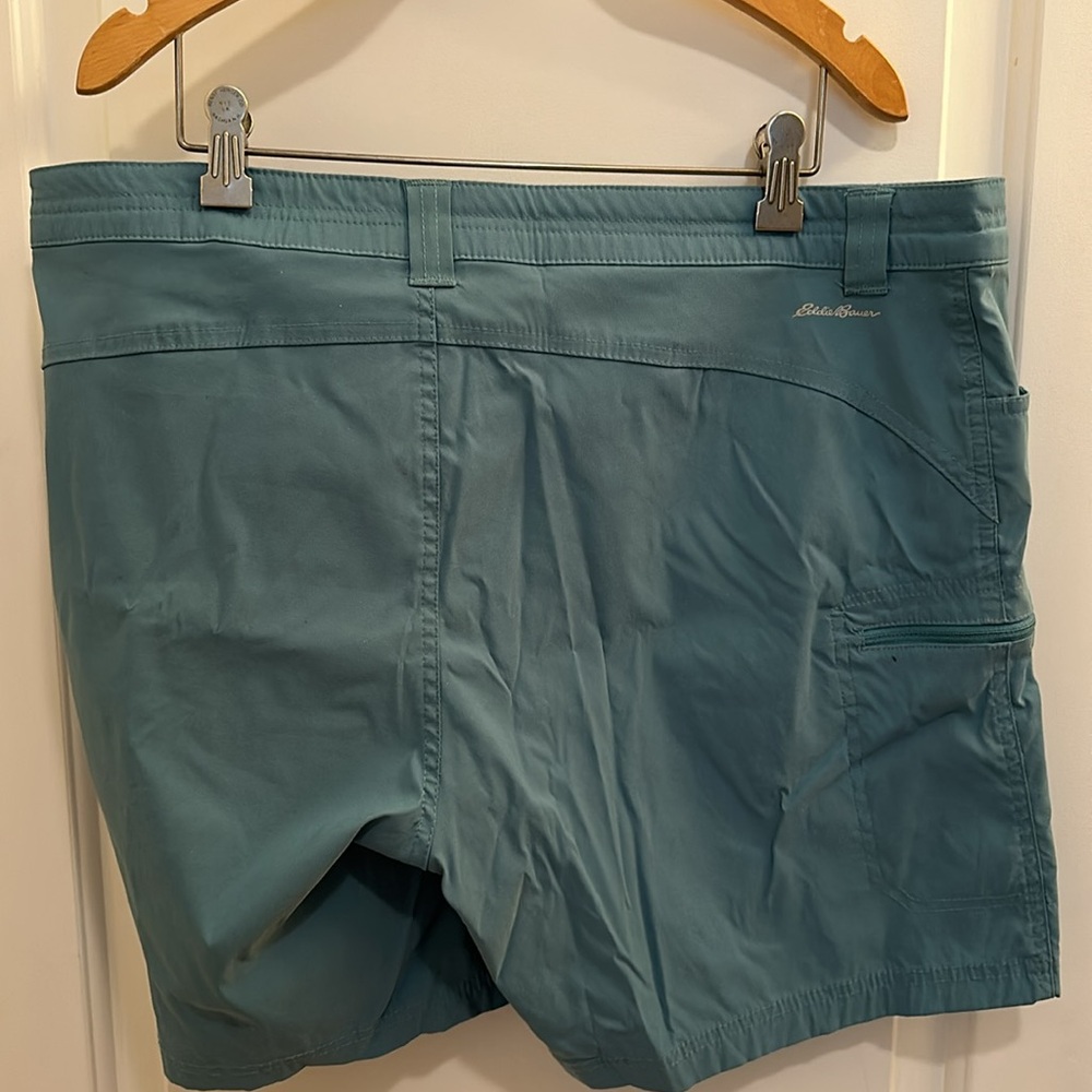 Eddie Bauer Women’s Medium Rainer Outdoor Hiking Shorts - Size 16 TEAL - Picture 3 of 4